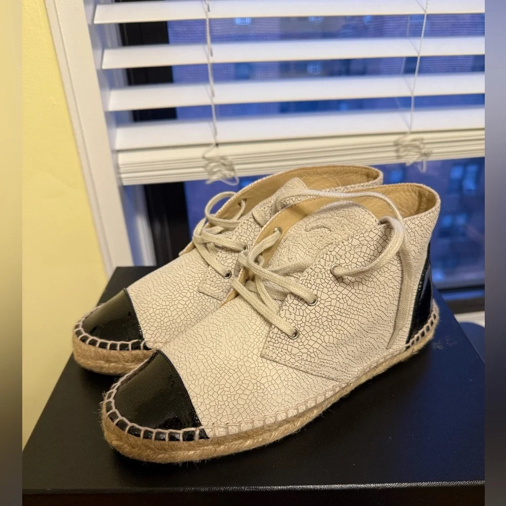 Chanel Women’s Shoes Boots Espadrilles– Size 7   New!